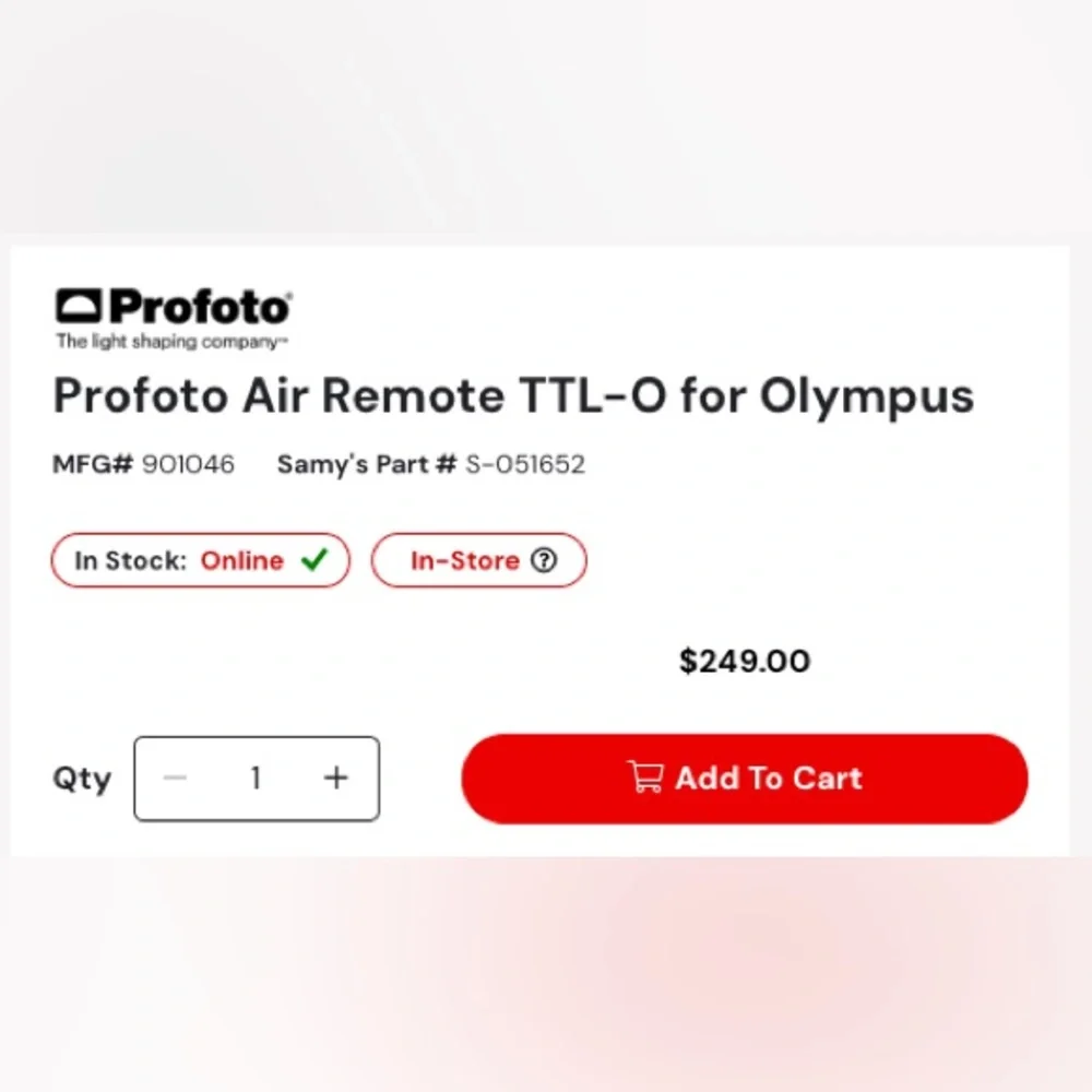 Profoto air remote TTL-O